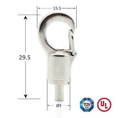 Platering aanpassing Gereedschapsvrije Draad Gripper Krab Klauwen Spring Hook Voor zware apparatuur
