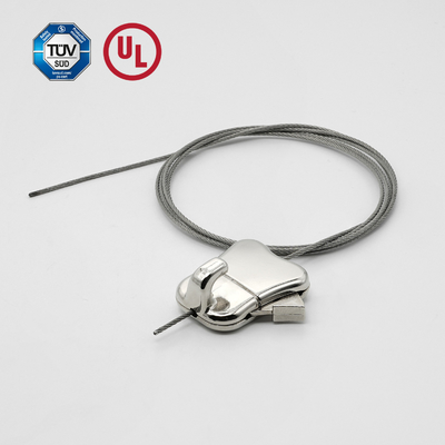 Zink legering kabel grijper voor verstelbare en beeld / kunst hangende display