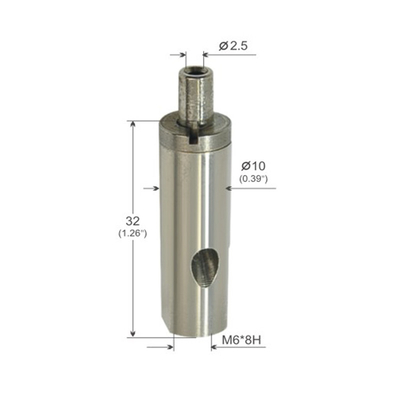 Metalen kabelsluiting Messingkabelgrijper Nickelgeplatte 1,5 mm diameter draad touw voor hangsysteem