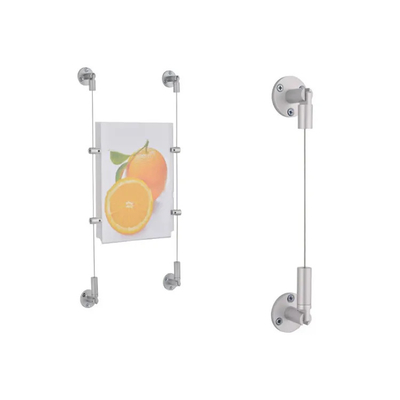 Groothandel Messing Billboard Display Hanging Kit Met Gold Plating Wall To Wall Product Display Hanging System