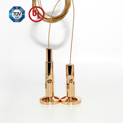 Groothandel Messing Billboard Display Hanging Kit Met Gold Plating Wall To Wall Product Display Hanging System