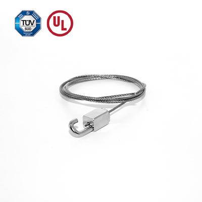 Kwadraat slot met J-type haak kabelgrijper met nikkelplating