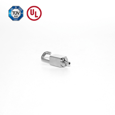Kwadraat slot met J-type haak kabelgrijper met nikkelplating
