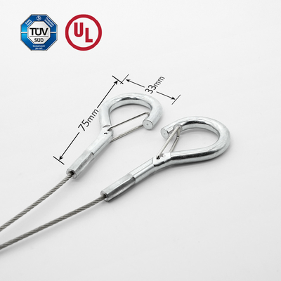 Y-type veiligheidskabel met veerhoek voor hangsysteem accessoire van ophanging licht veilig lading 10 kg verkoop eenheid enkel item