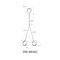 Adjustable Lighting Wire Suspension Kit With Two Srew Legs YW86359